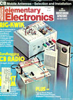 Elementary Electronics January 1972 Magazine - 4 Channel Stereo - decoder